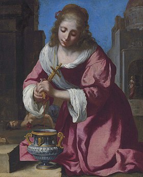 21 juillet : Sainte Praxède de Rome SaintPraxedisJohannesVermeerPainting